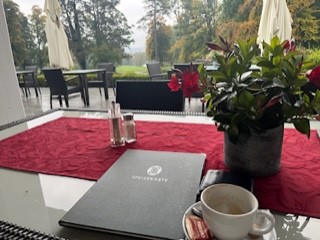 Golf Club Feldafing (Bayern) Blick aus dem Restaurant 